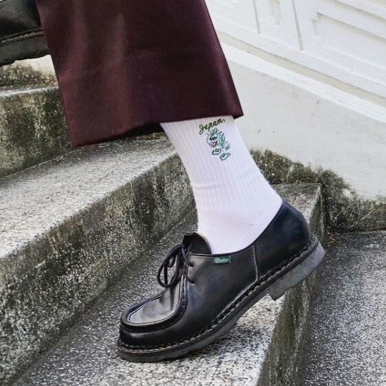 AFTER WORK 側面刺繡系列 東方龍 白色