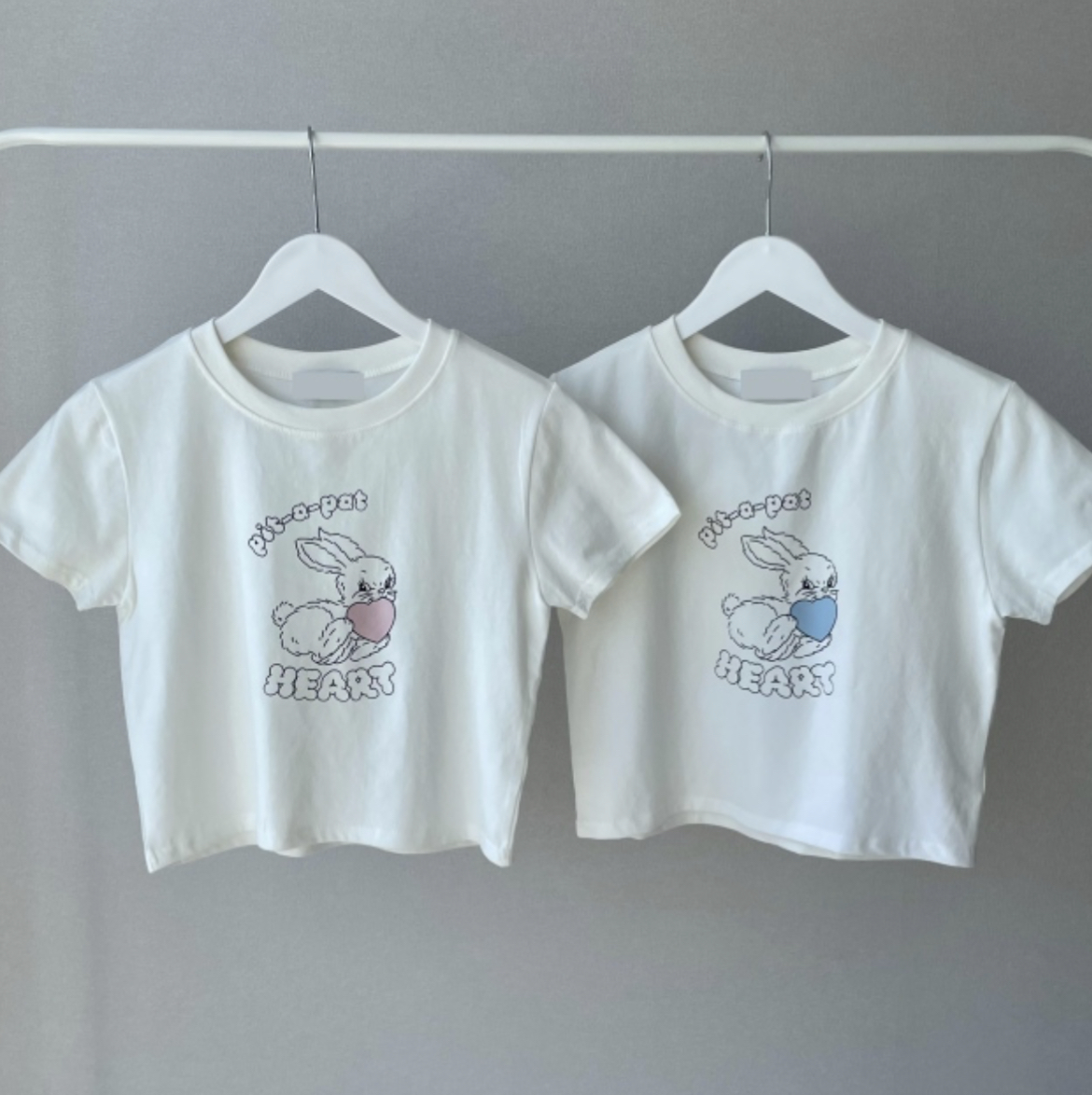 KR 兔仔 CROP TEE 2 COLORS