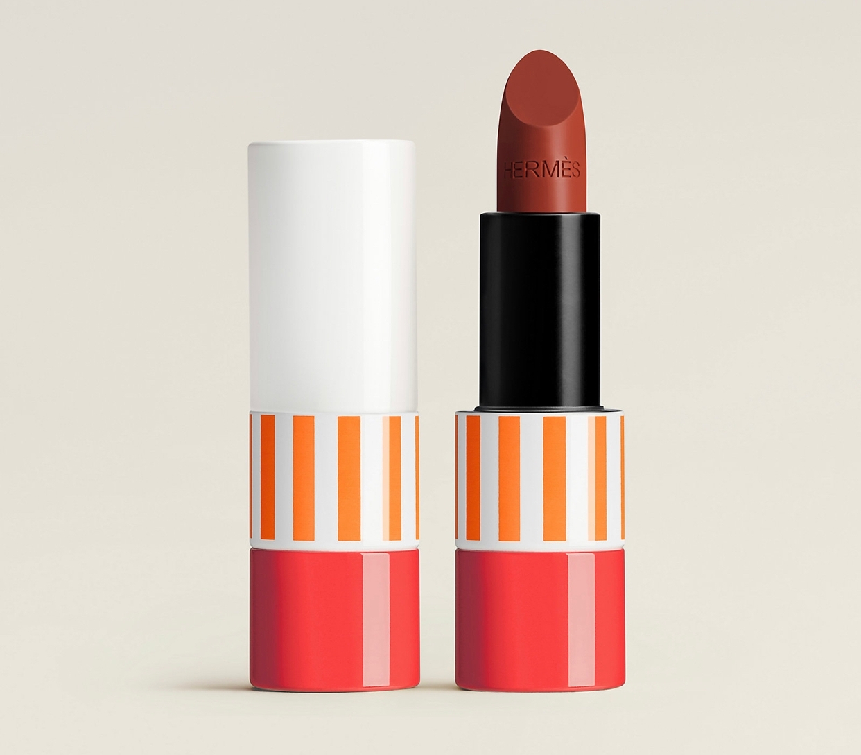 Rouge Hermès, Shiny lipstick, Limited edition, Brun Yachting