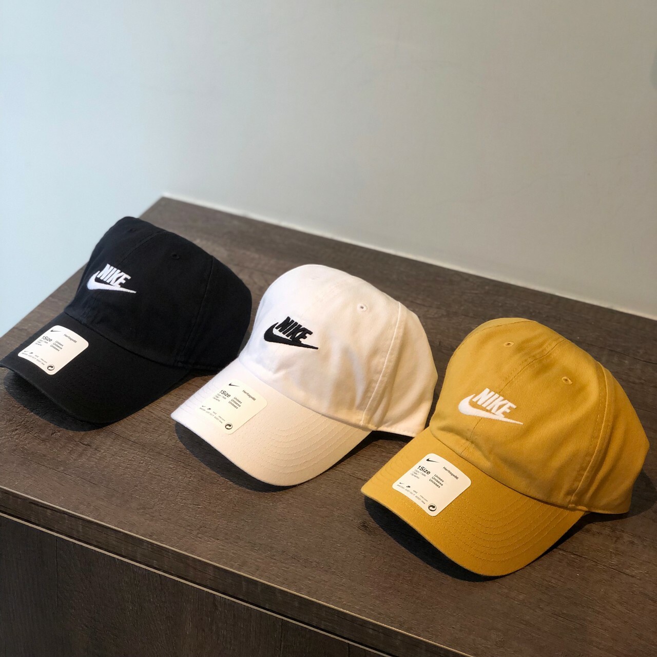 Nike 經典刺繡logo老帽 棒球帽 (三色)  913011-010/100/786