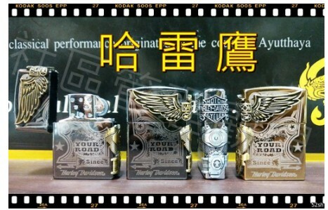 【經典煤油造型】充氣金屬砂輪打火機、多款造型 火把老鷹、亞馬遜女神、哈雷老鷹