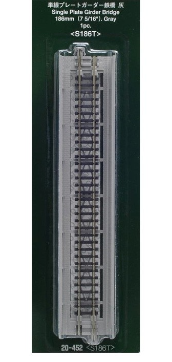 Kato 20-452  N規 單線桁架鐵橋(灰) S186T 186mm