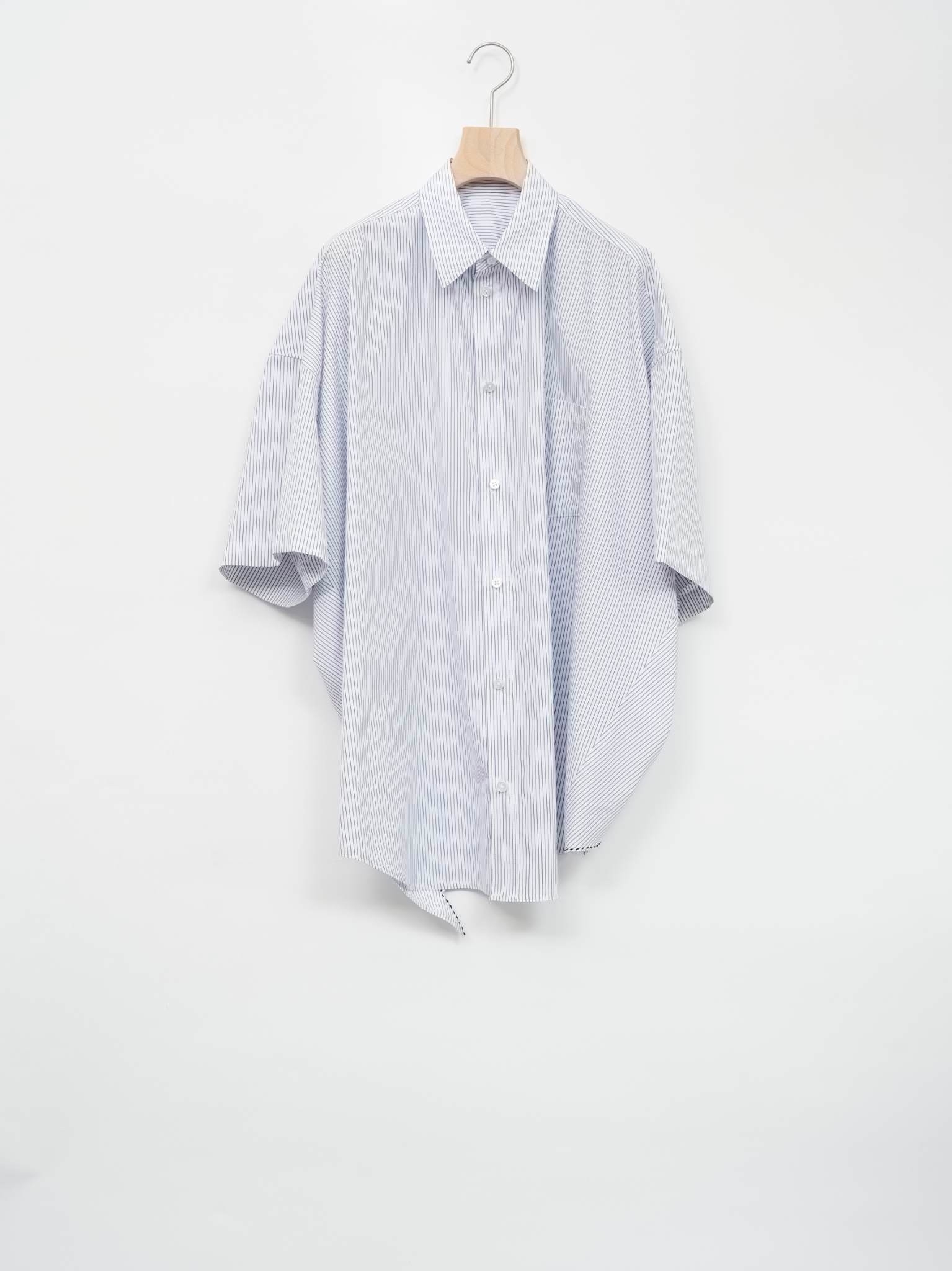 URU TOKYO - SHORT SLEEVE SHIRTS / WHITE × BLUE