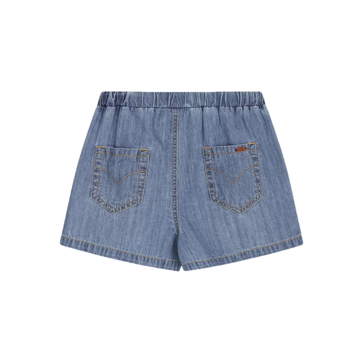 〖 Hust & Claire 〗蝴蝶結口袋牛仔短褲