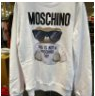 [S] MOSCHINO TEDDY BEAR SUNGLASSES SWEATSHIRT,WHITE, ET1708-5527-1001 (SM463)