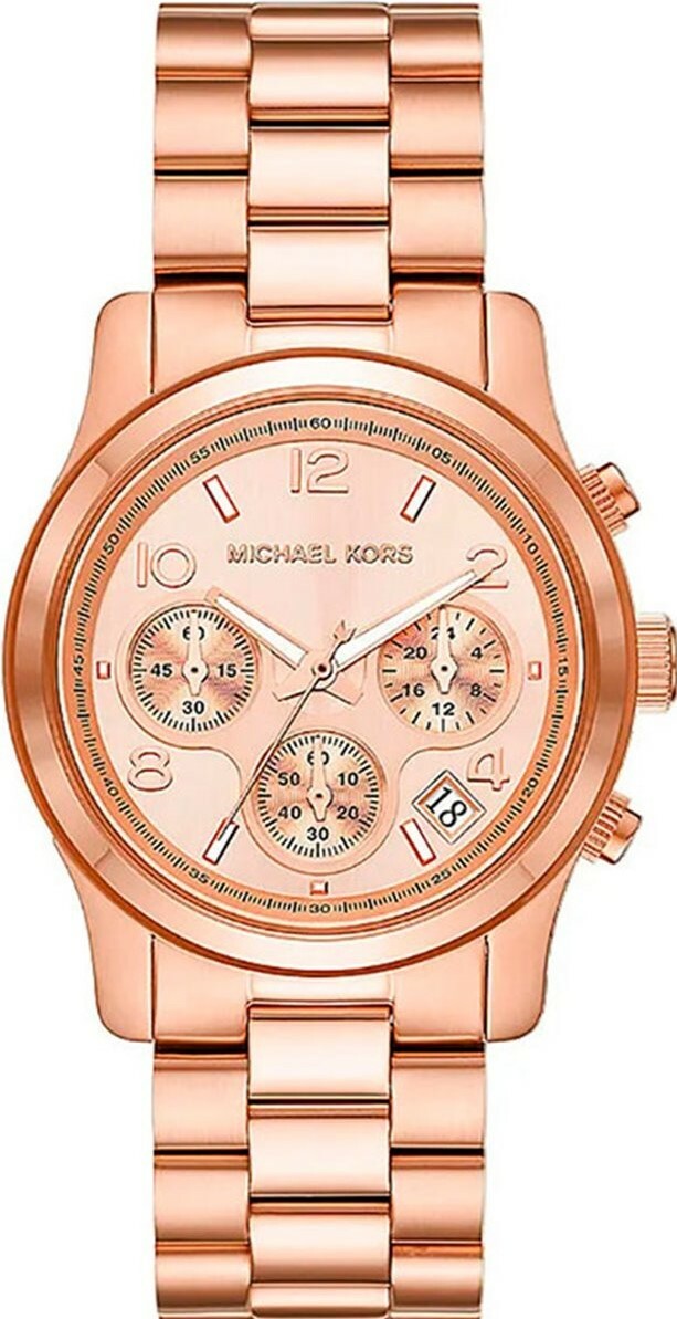 萬年鐘錶 - Michael Kors /  MK女錶  時尚玫瑰金三眼女錶  MK7324  錶徑38MM