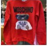 [S] MOSCHINO TEDDY BEAR SUNGLASSES SWEATSHRT,RED, ET1708-5527-1115 (SM465)
