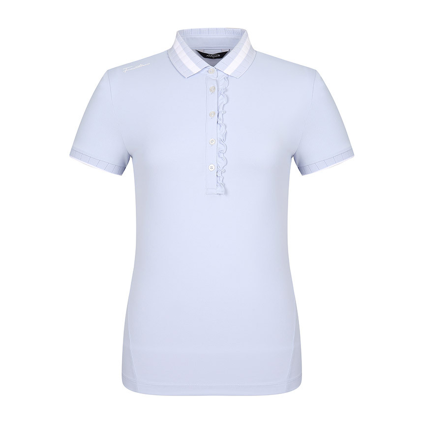 女【現貨】5折起/ 韓國FanTom 正品同步/優雅荷葉邊短袖T卹 /韓版高球衣 網美推薦高爾夫球衣/ #MW112331