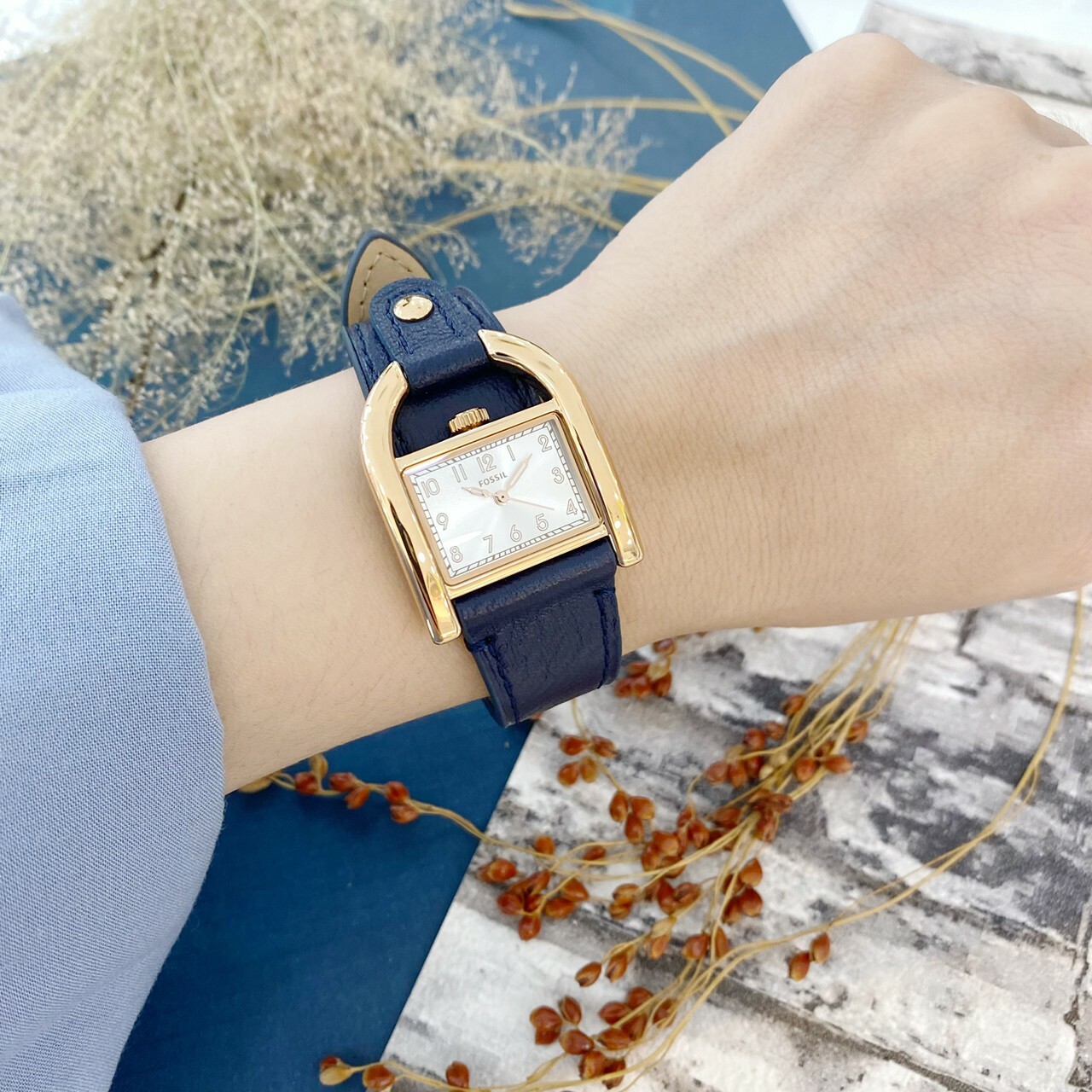 【FOSSIL】Harwell 義式經典馬鞍女錶 ES5266 28mm 現代鐘錶