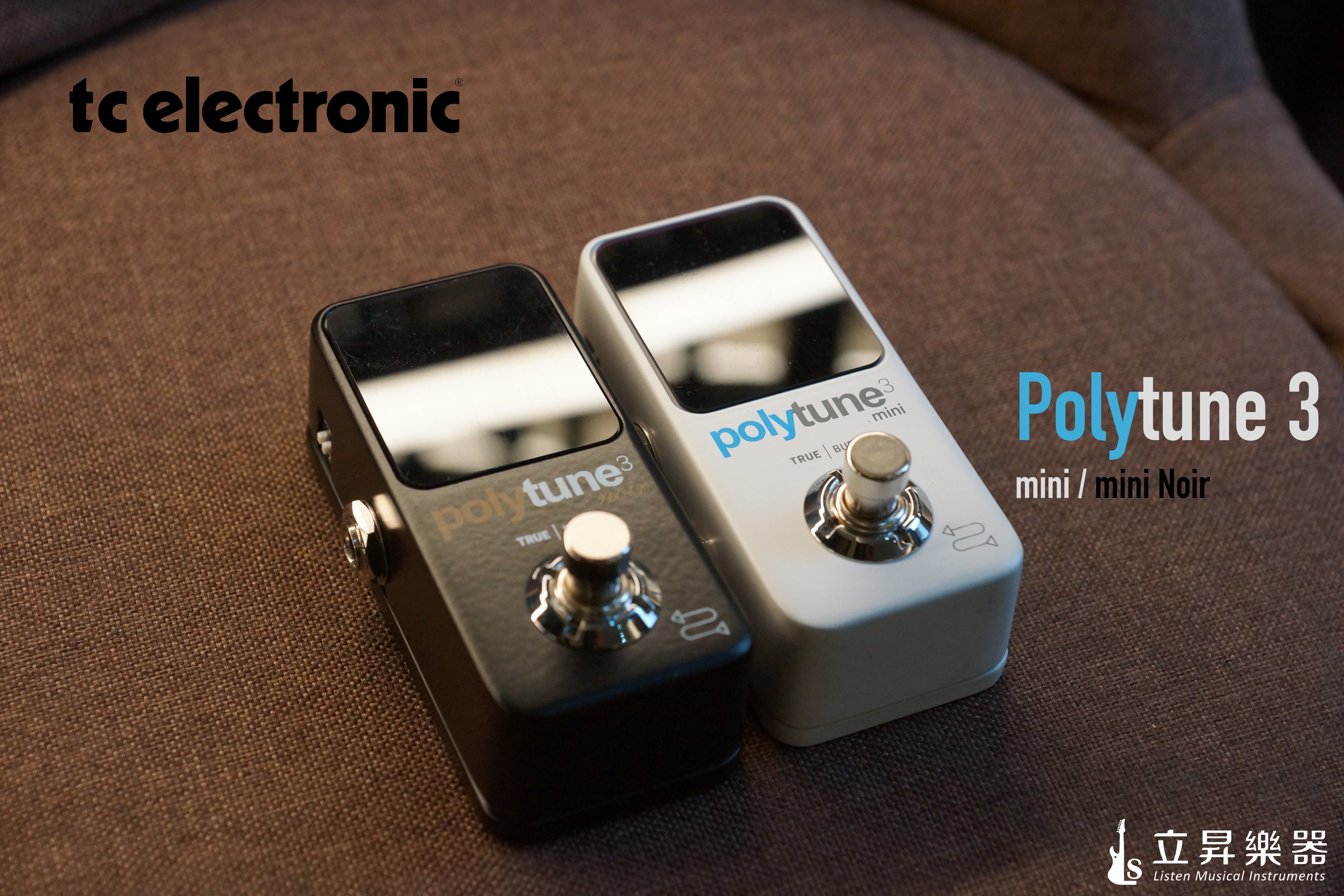 TC Electronic Polytune 3 Mini白色/ Mini Noir黑色地板式調音器