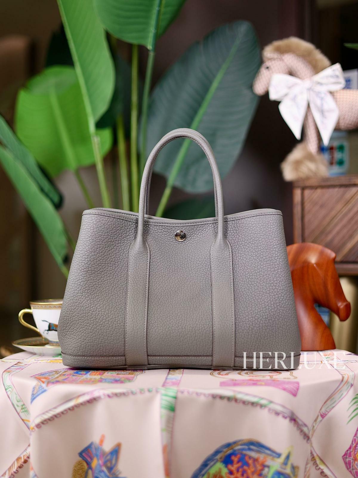 Garden party 30 0L gris meyer leather W