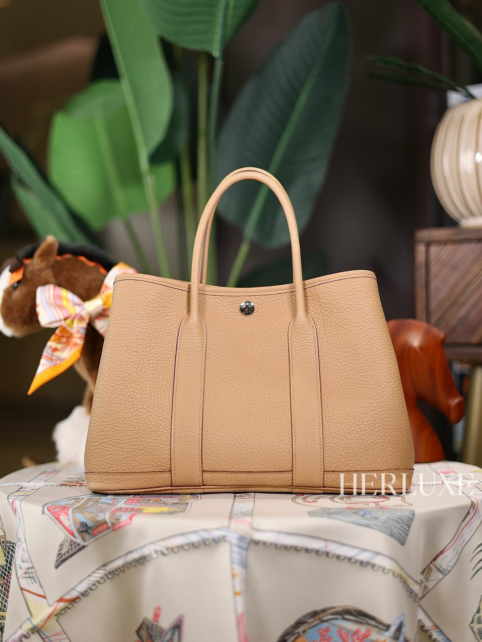 Garden party 30 4B biscuit leather B