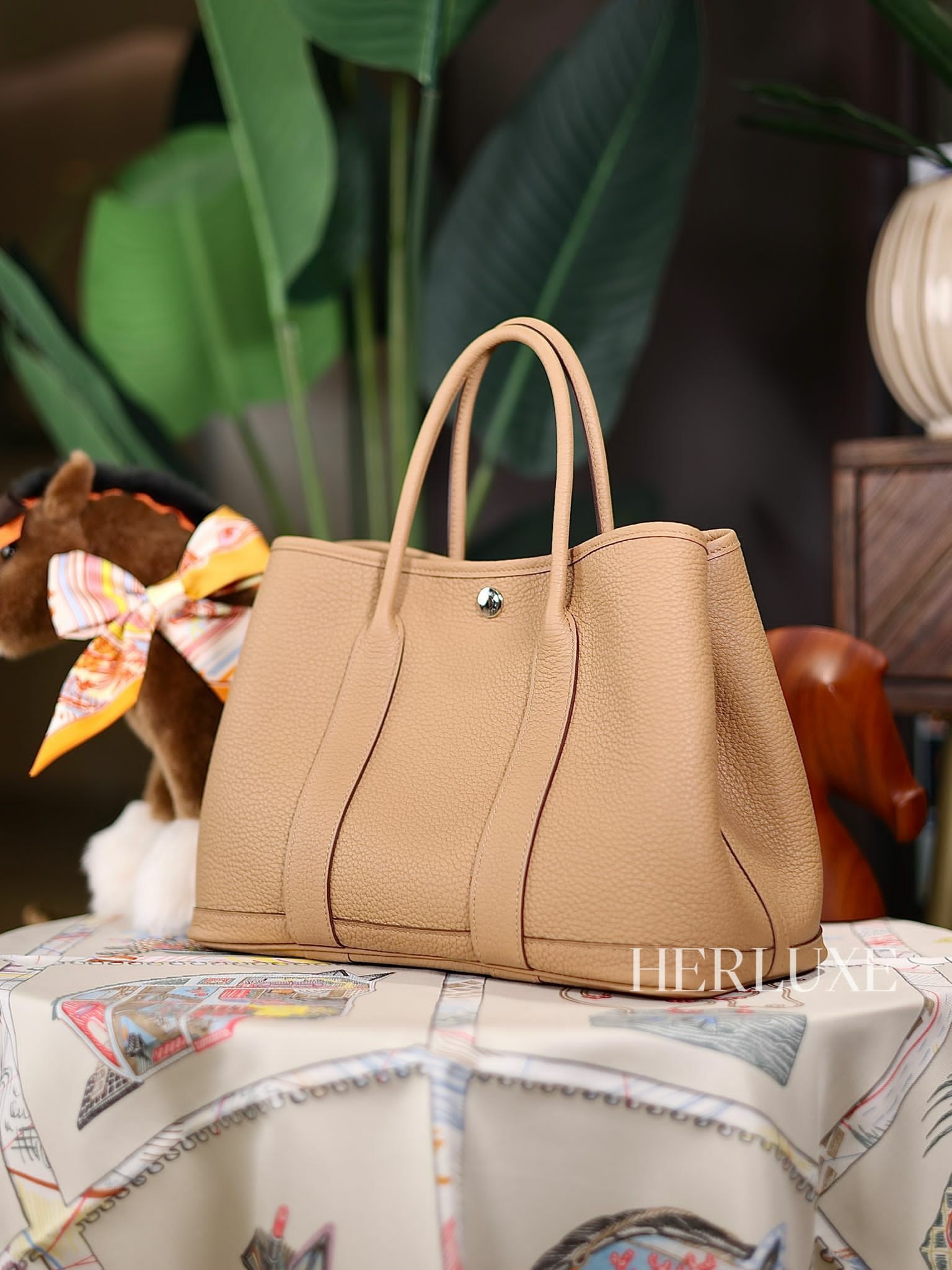 Garden party 30 4B biscuit leather B