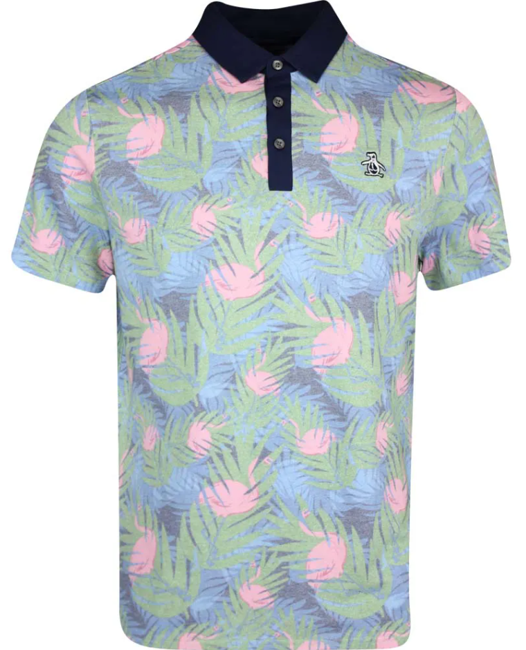 男【現貨】Original Penguin / 正品折扣 Golf Shirt - Filtered Flamingo Print 短袖 / S073