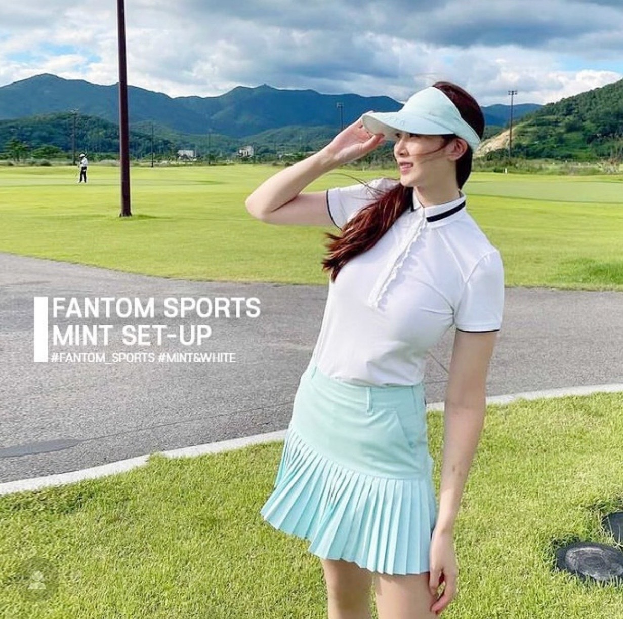 女【現貨】5折起/ 韓國FanTom 正品同步/優雅荷葉邊短袖T卹 /韓版高球衣 網美推薦高爾夫球衣/ #MW112331