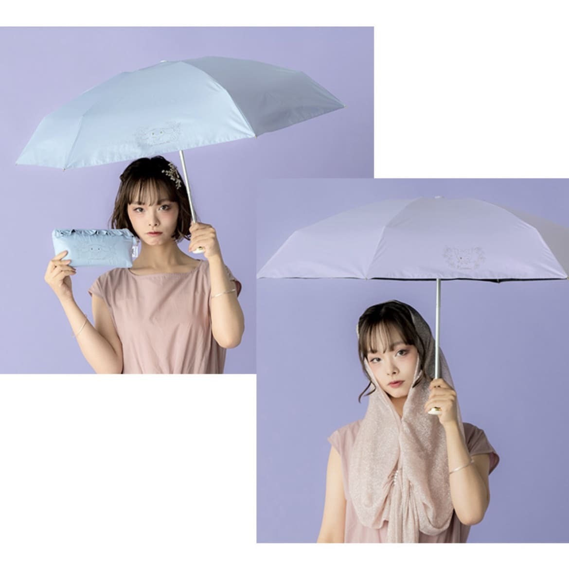 Wpc. Sanrio Characters Light Blocking Frill Parasol Mini Umbrella 遮陽傘 折疊傘 縮骨遮