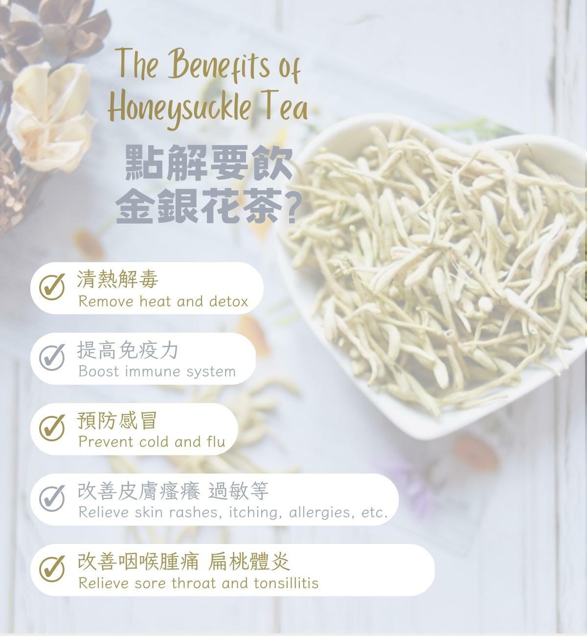 金銀花茶 (40g/1pc) 宣散風熱 清解血毒 口乾作渴 改善皮膚瘙癢