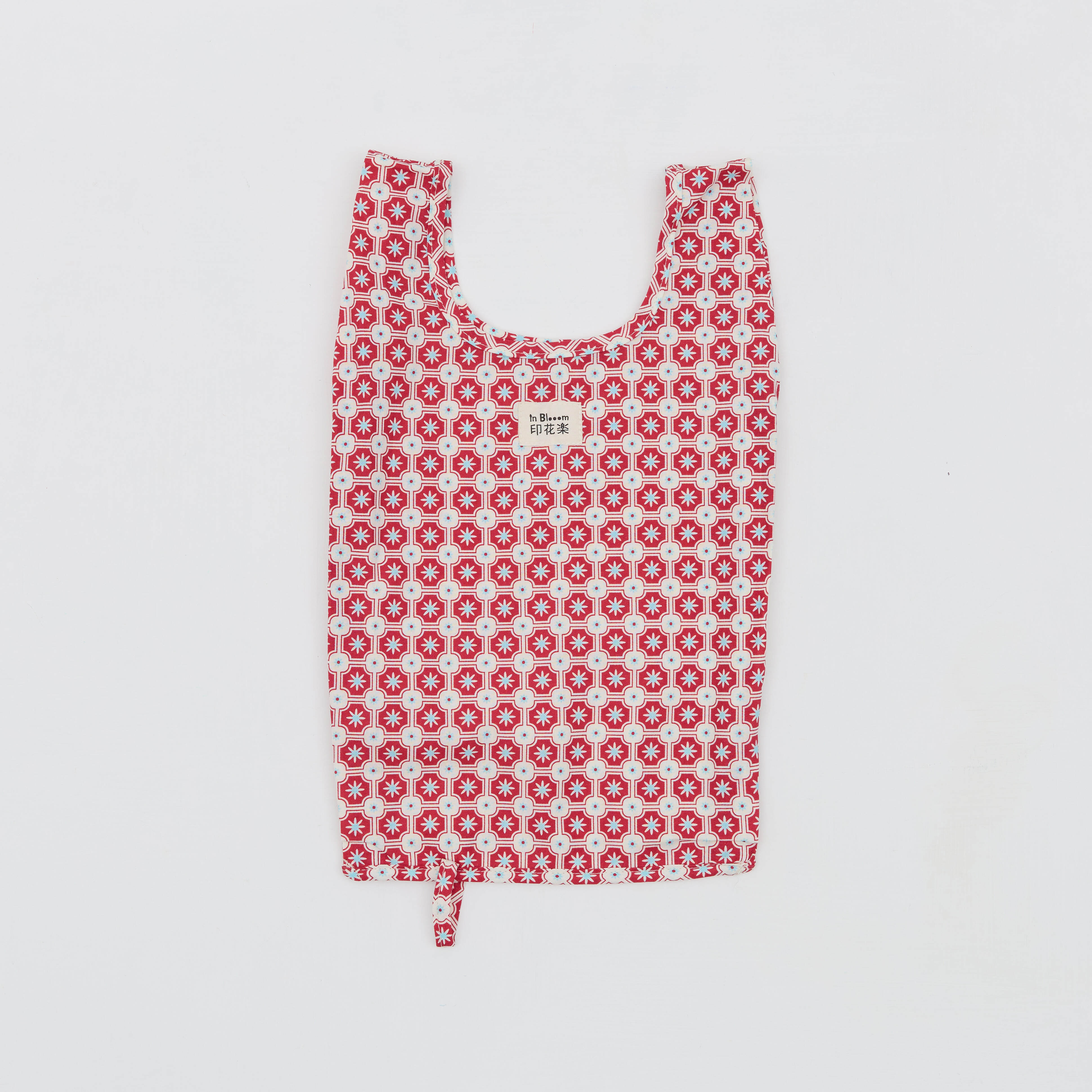 "H" Easy Bag/Old Ceramic Tile No.2/Rose Red