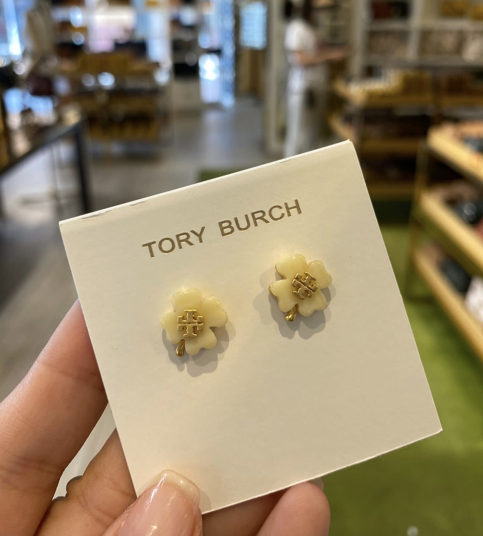 Tory Burch Four-leaf Clover Earrings