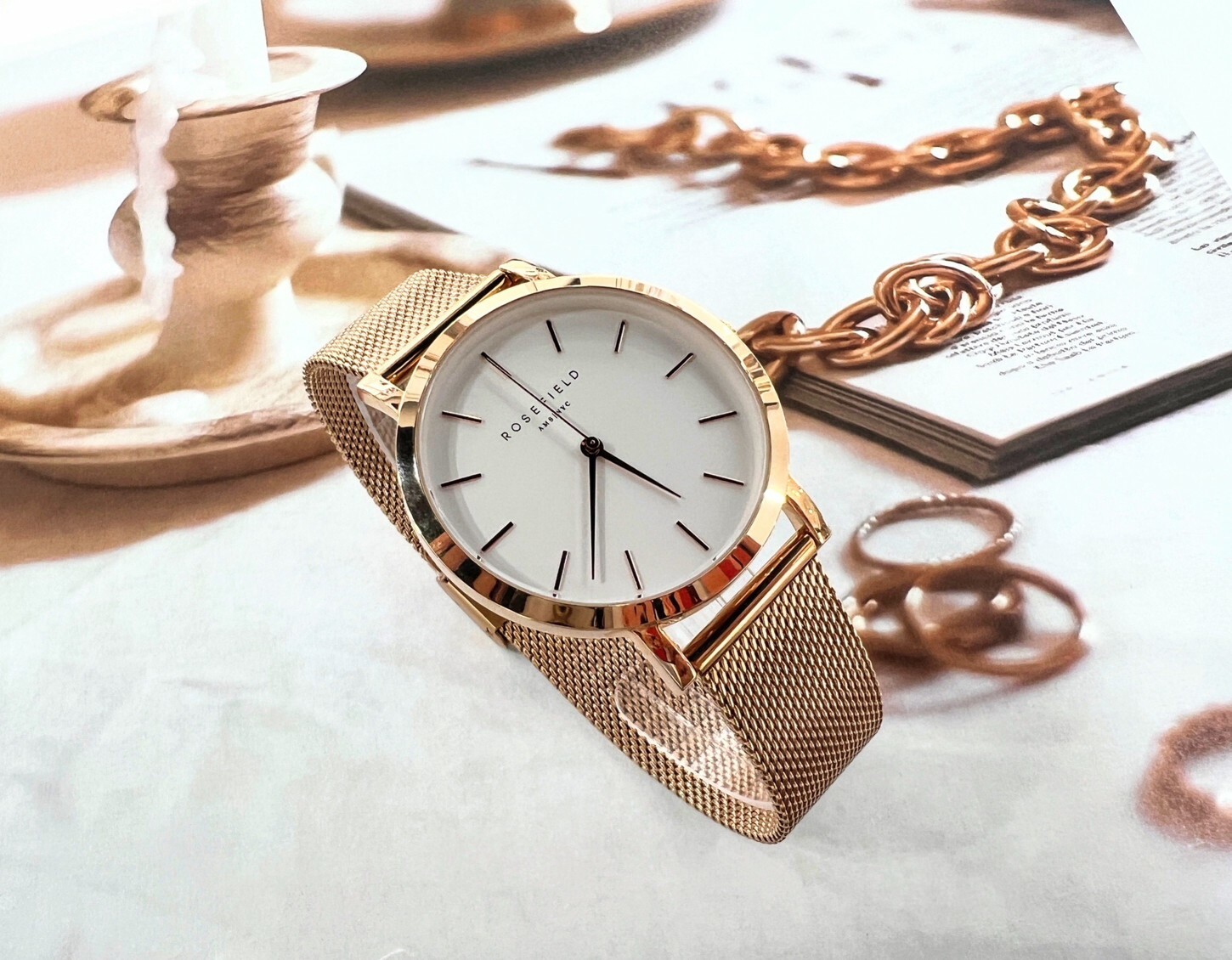【ROSEFIELD】歐風美學簡約時尚必備單品腕錶 MWR-M42 38mm 現代鐘錶
