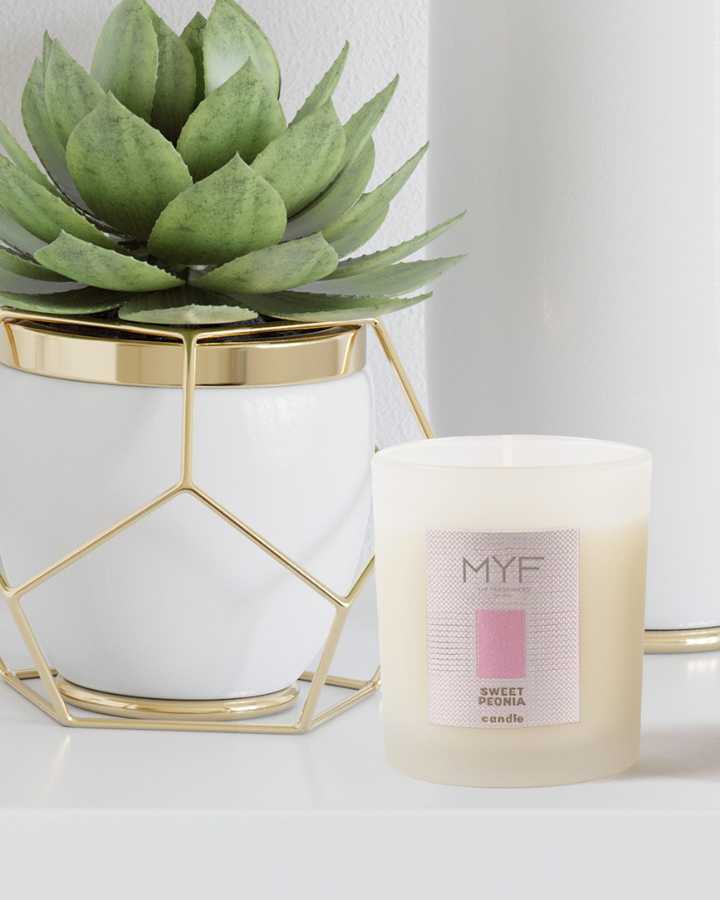 室內香氛推薦・沁甜牡丹・MYF香氛蠟燭