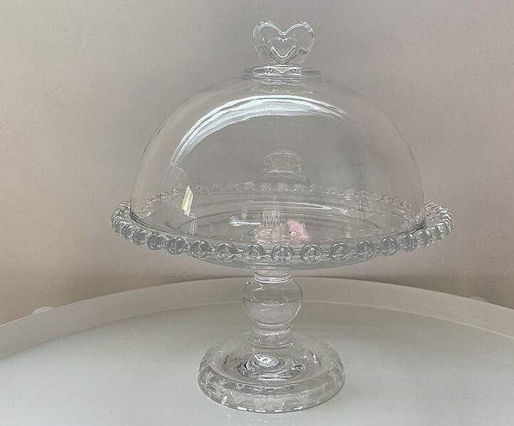 《1918》愛心高腳玻璃甜點展示盤