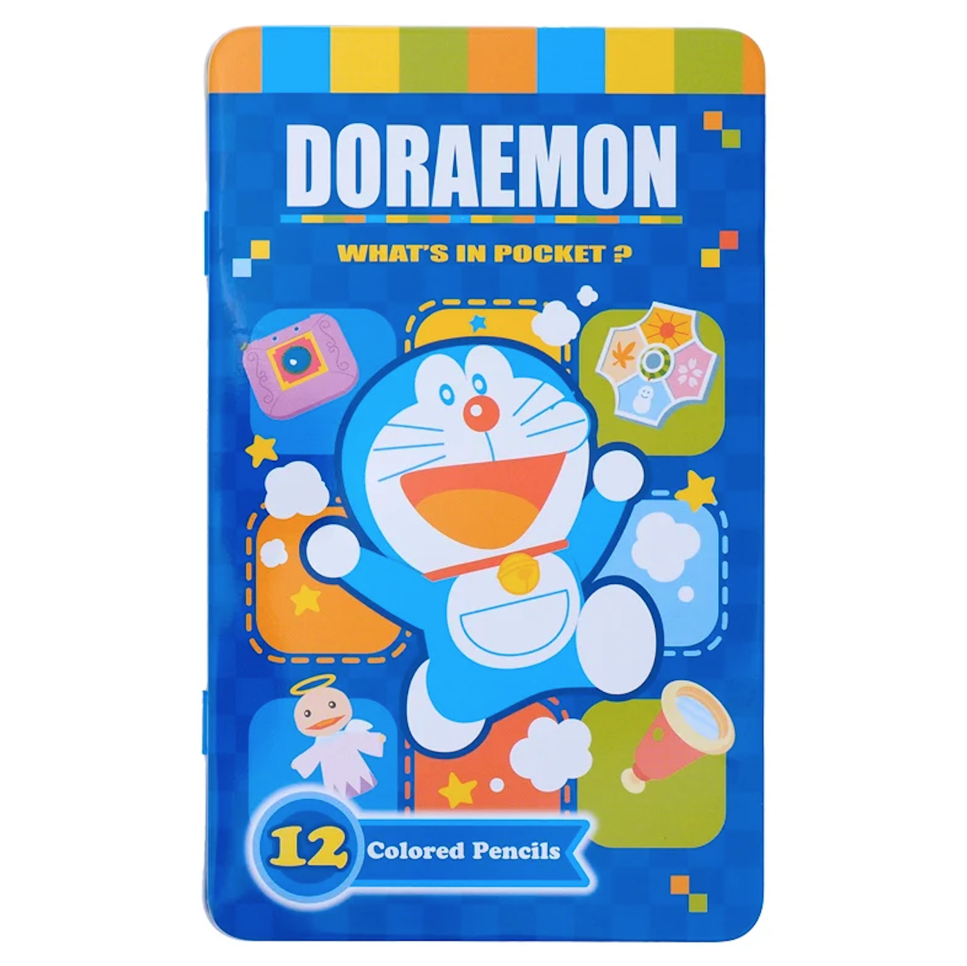 大特價 Doraemon 12色鐵盒木顏色 3-7863-1