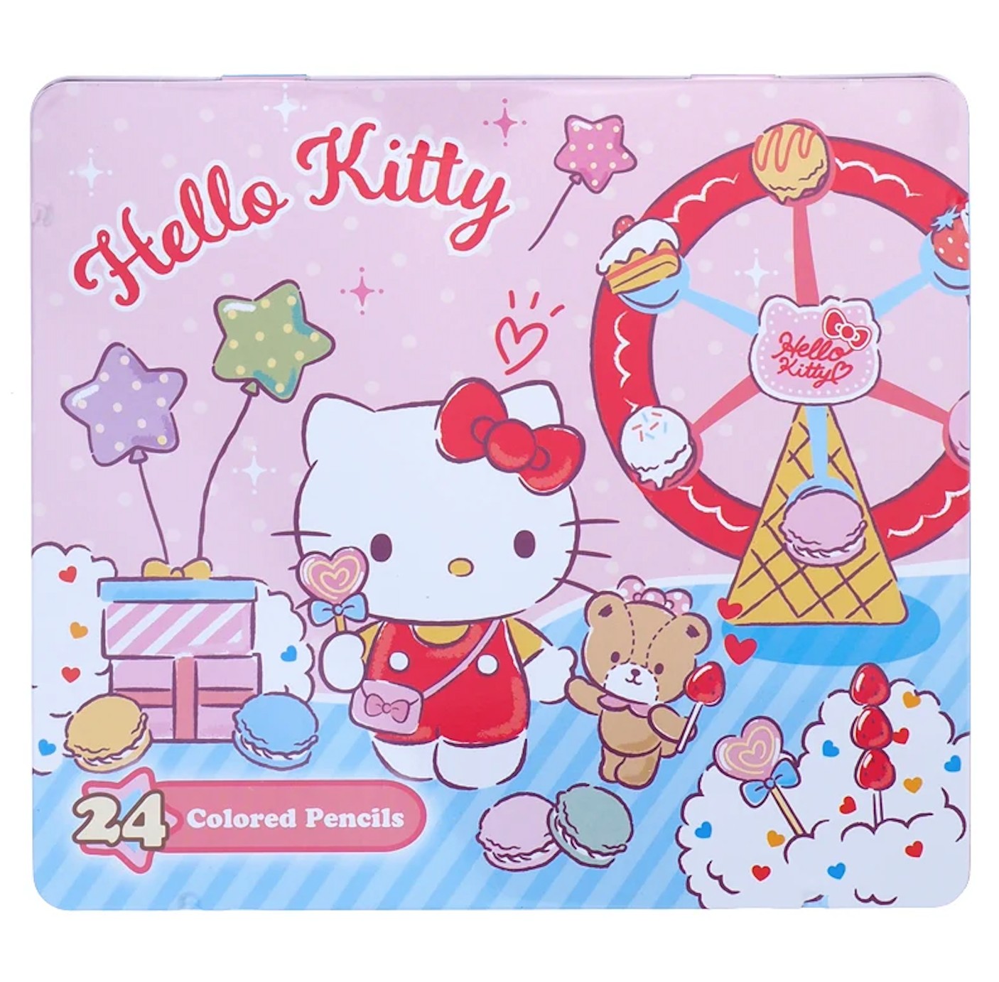 Hello Kitty 24色鐵盒木顏色 9-7864-1