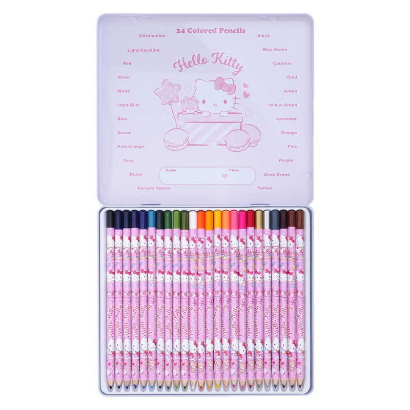Hello Kitty 24色鐵盒木顏色 9-7864-1