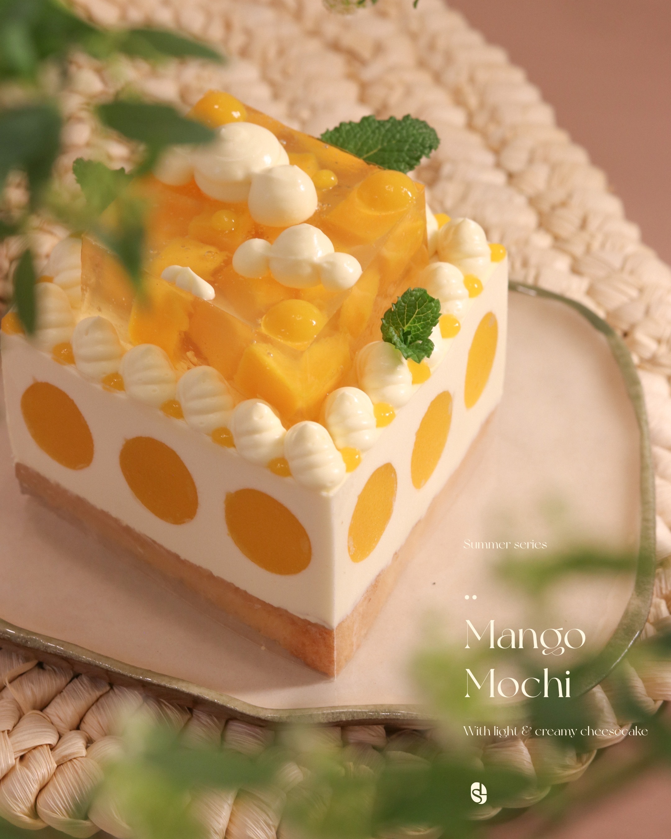 夏日限定：呂宋芒麻糬芝士蛋糕