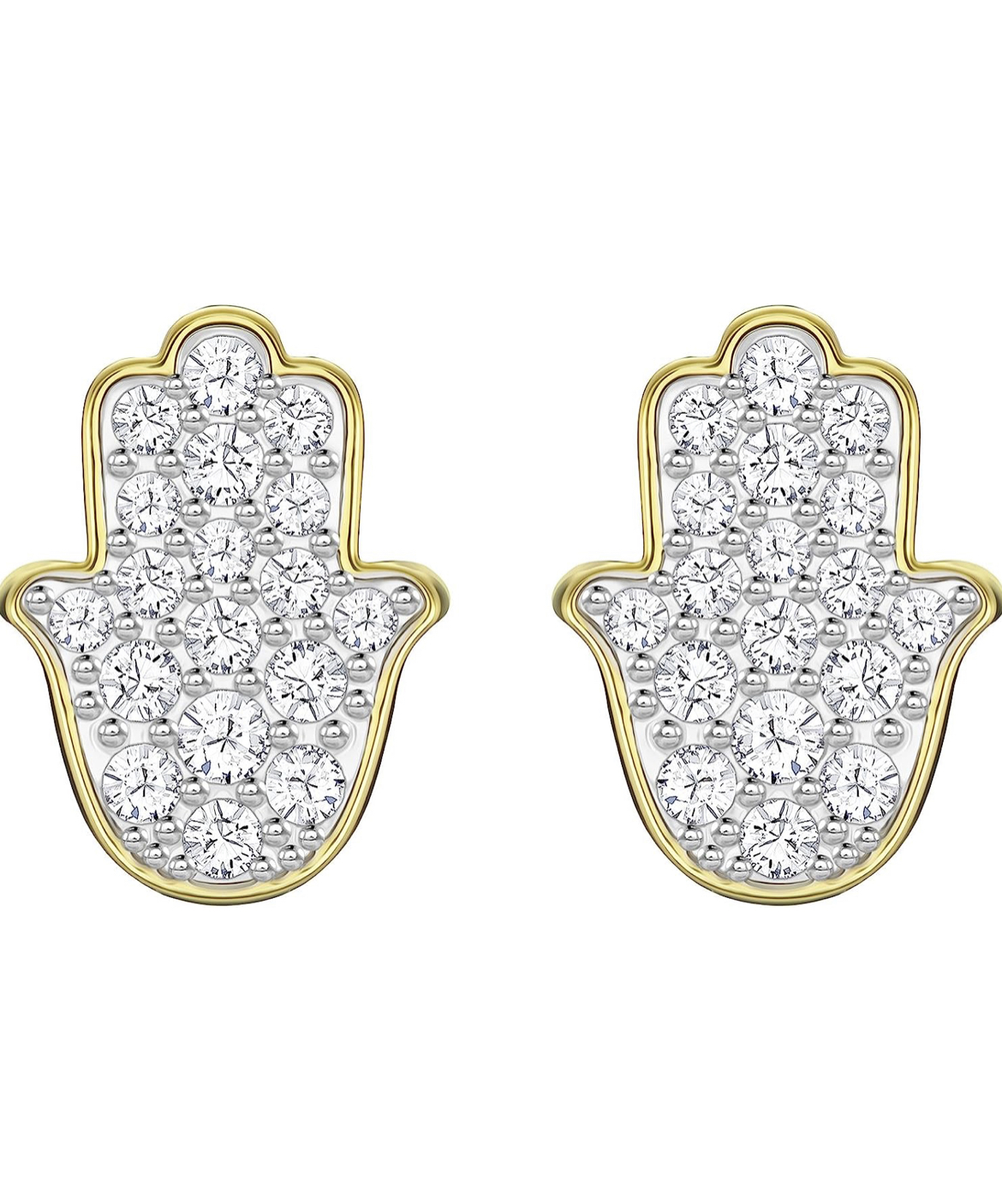 Swarovski Hamsa Hand Earrings