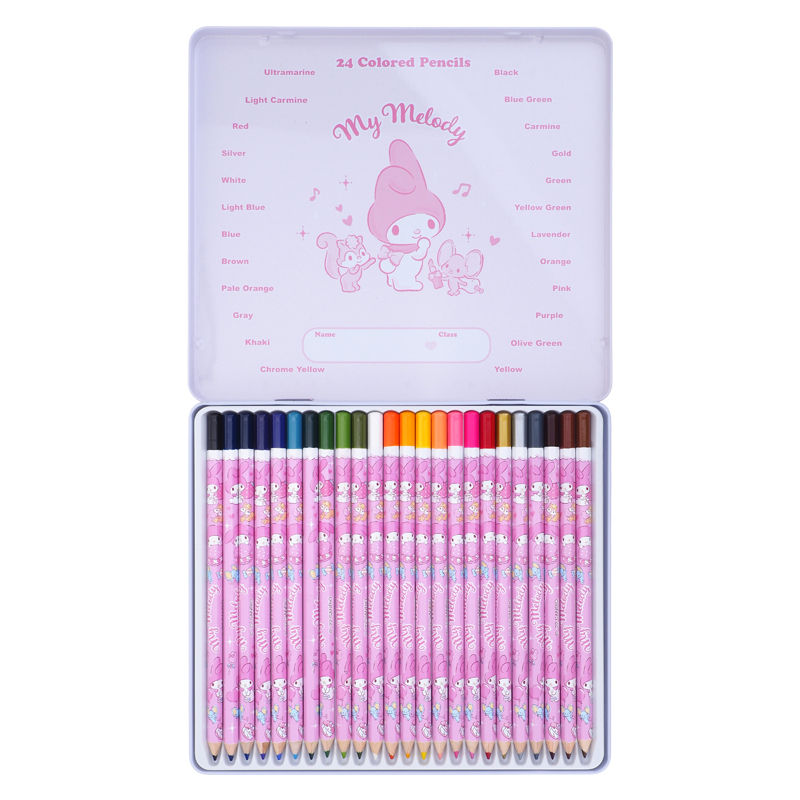 My Melody 24色鐵盒木顏色 9-7864-2