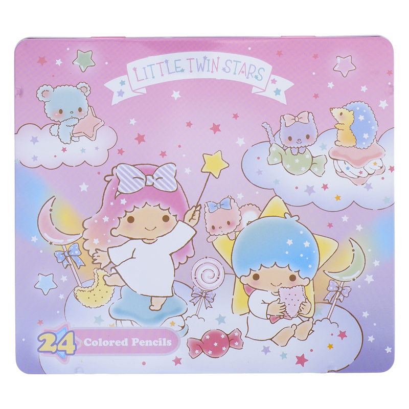 Little Twin Stars 24色鐵盒木顏色 9-7864-3