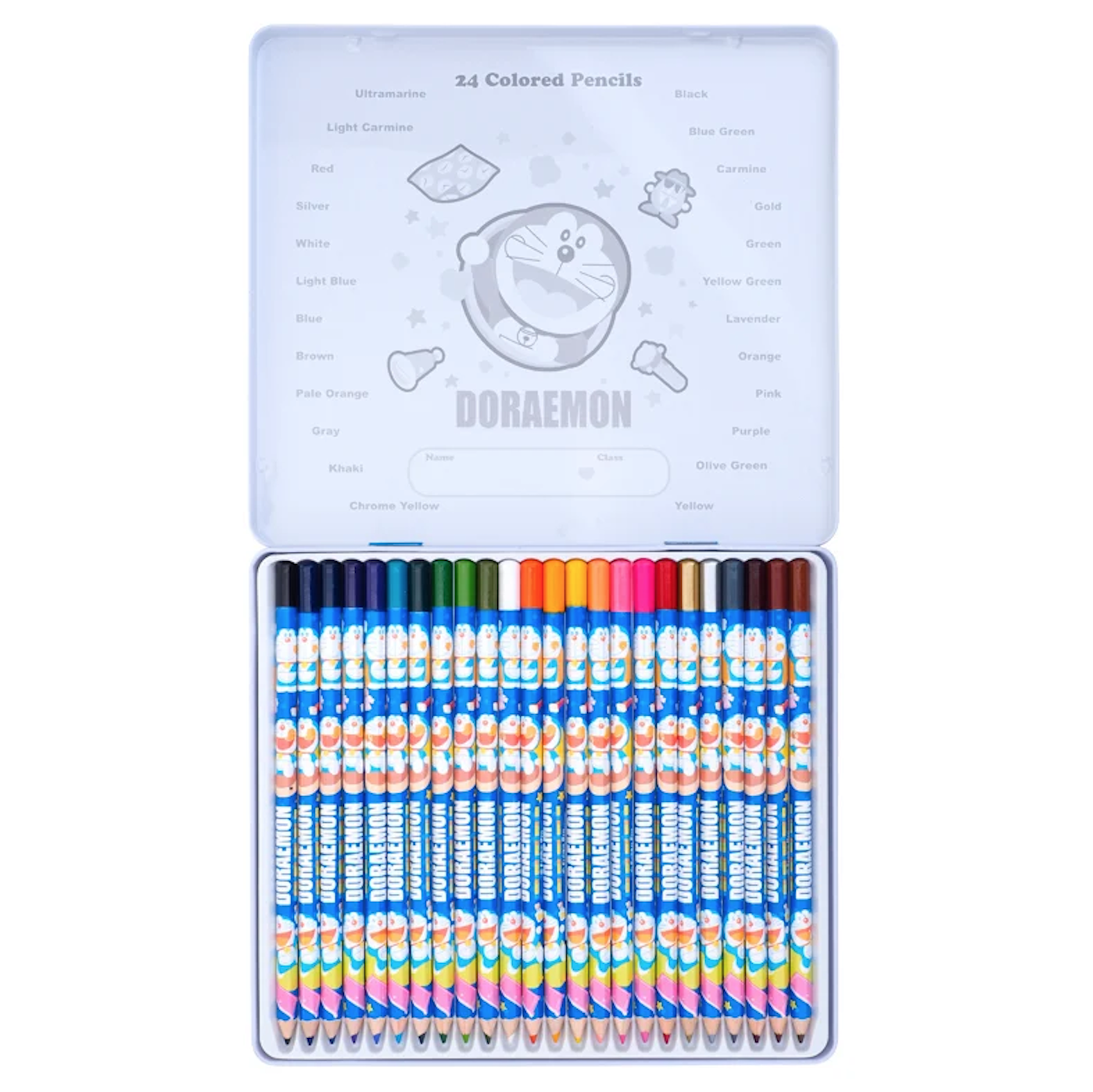 大特價 Doraemon 24色鐵盒木顏色 3-7864-1