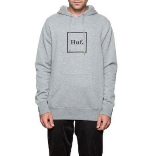 ☆ETW☆【EASY TO WEAR】HUF BOX LOGO P/O HOODIE 連帽T 帽T 灰