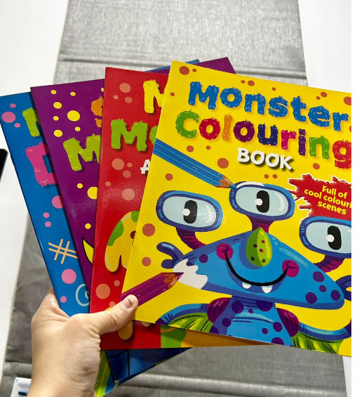 CS Monster Colouring Books ( 4 books）