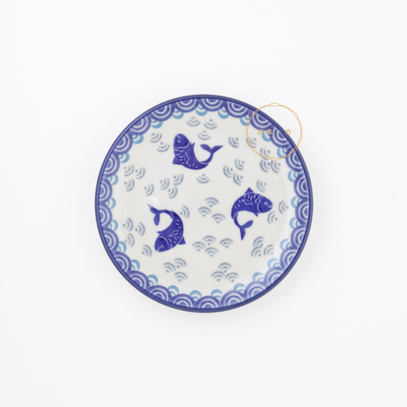 圓盤-Ø12.5cm-在海裡跳躍的魚