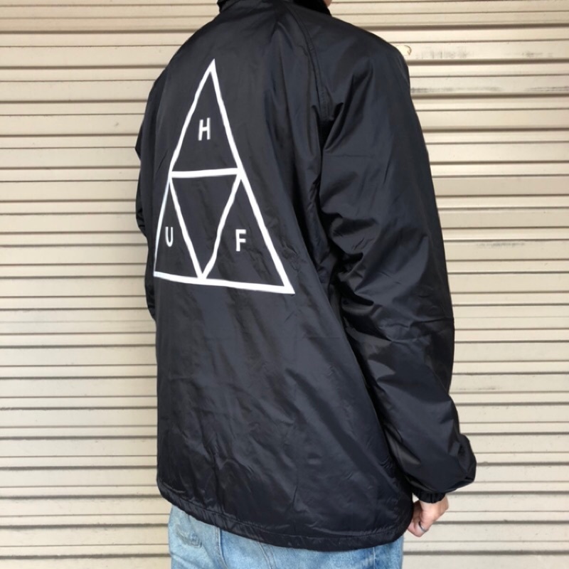 ☆ETW☆【EASY TO WEAR】HUF ESSENTIALS TT COACHES JACKET 黑 墨綠 教練外套