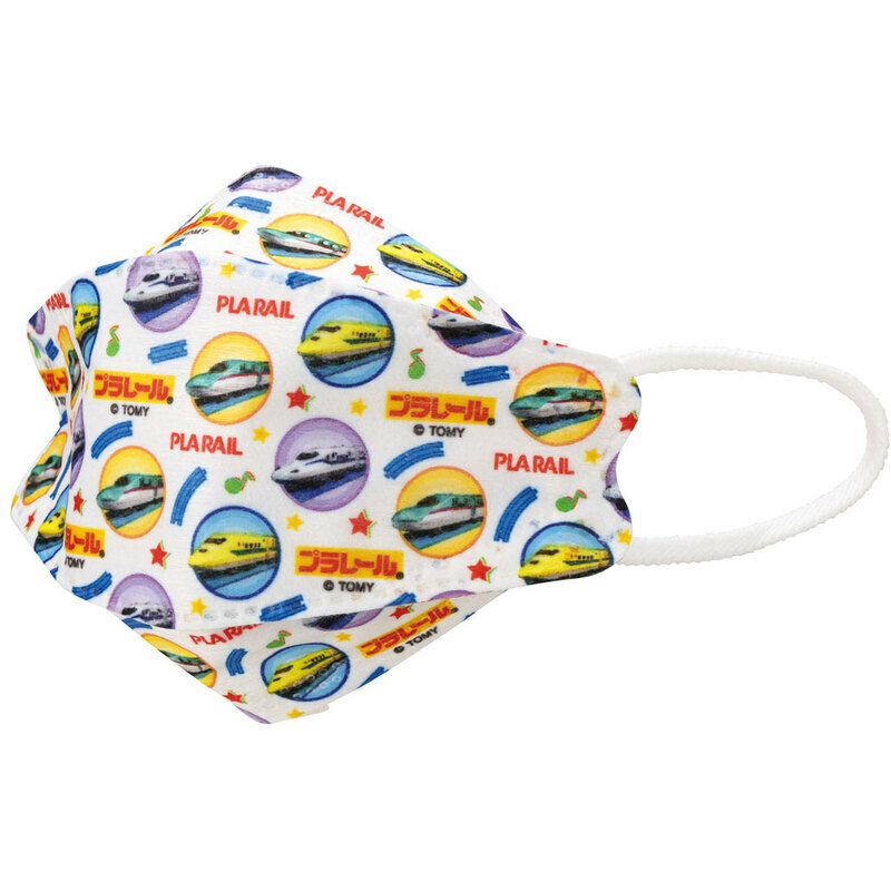 新幹線 Plarail - 日本 Skater 兒童高機能立體口罩 (5片裝) [4歲以上適用]