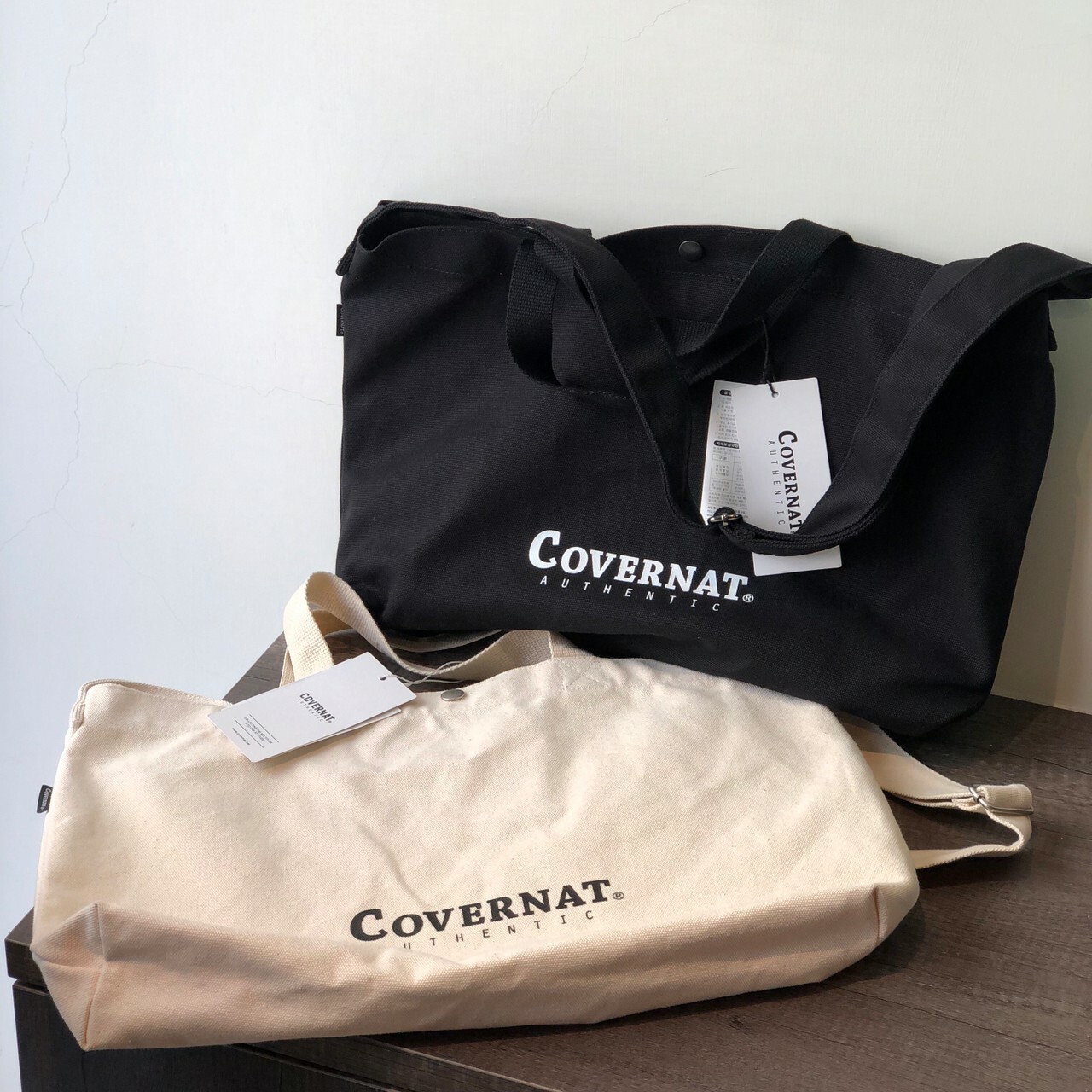 COVERNAT 兩用方形小包 帆布袋 帆布包 包包 背包 CO2101BG10IVF