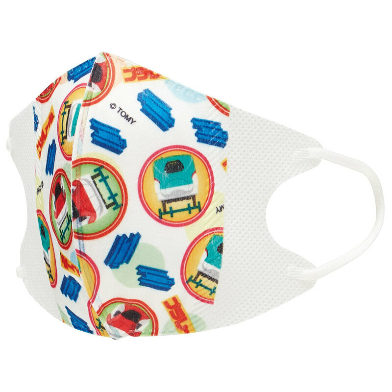 新幹線 Plarail - 日本 Skater 兒童不織布立體口罩 (7片裝) [4歲以上適用]