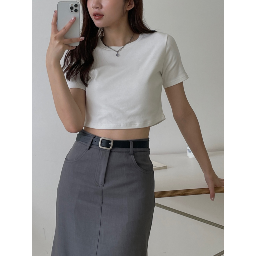 【imfine】命中註定的那件 厚磅短版棉T #9096