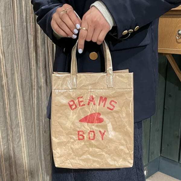 BEAMS / Beams Boy Heart Logo Shopper Bag
