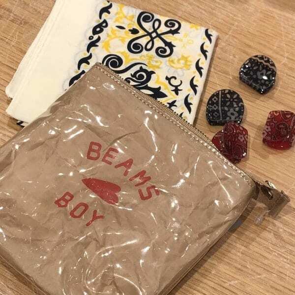 BEAMS BOY / BB logo pouch