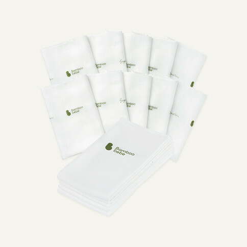 🇰🇷韓國製造Bamboo bebe - 竹纖維王牌超柔滑紗巾-10塊裝(KRBA105)
