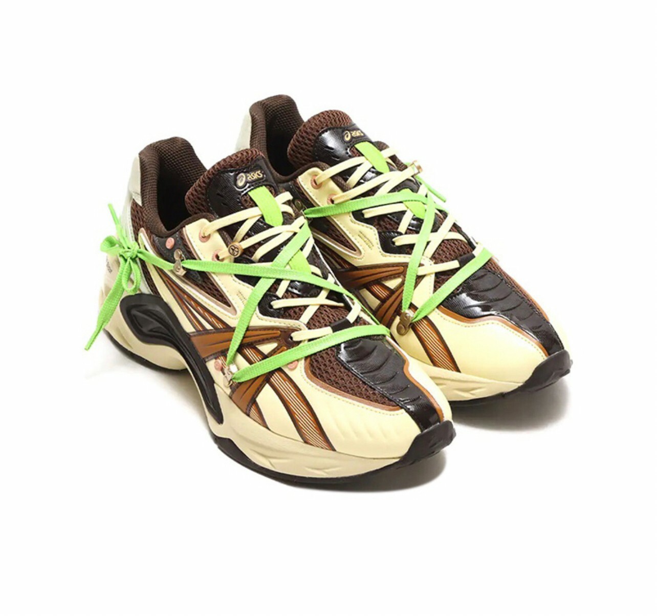 代購 Asics GEL- 山系 戶外 跑步鞋 運動鞋 男女同款 米棕綠 APR-