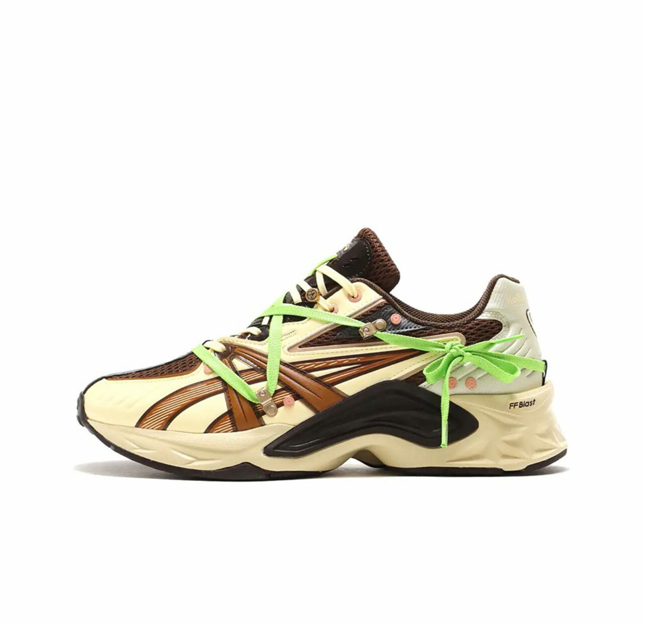 代購 Asics GEL- 山系 戶外 跑步鞋 運動鞋 男女同款 米棕綠 APR-