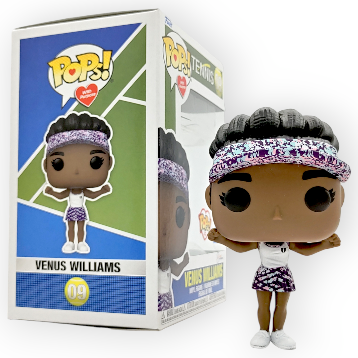 FUNKO POP <網球名將>雲露絲.威廉絲(大威).紫色帽-No.09