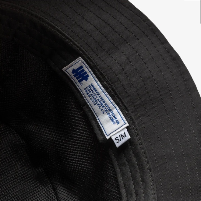 ☆ETW☆【EASY TO WEAR】UNDEFEATED ICON BUCKET HAT 柵欄 黑色 尼龍 漁夫帽