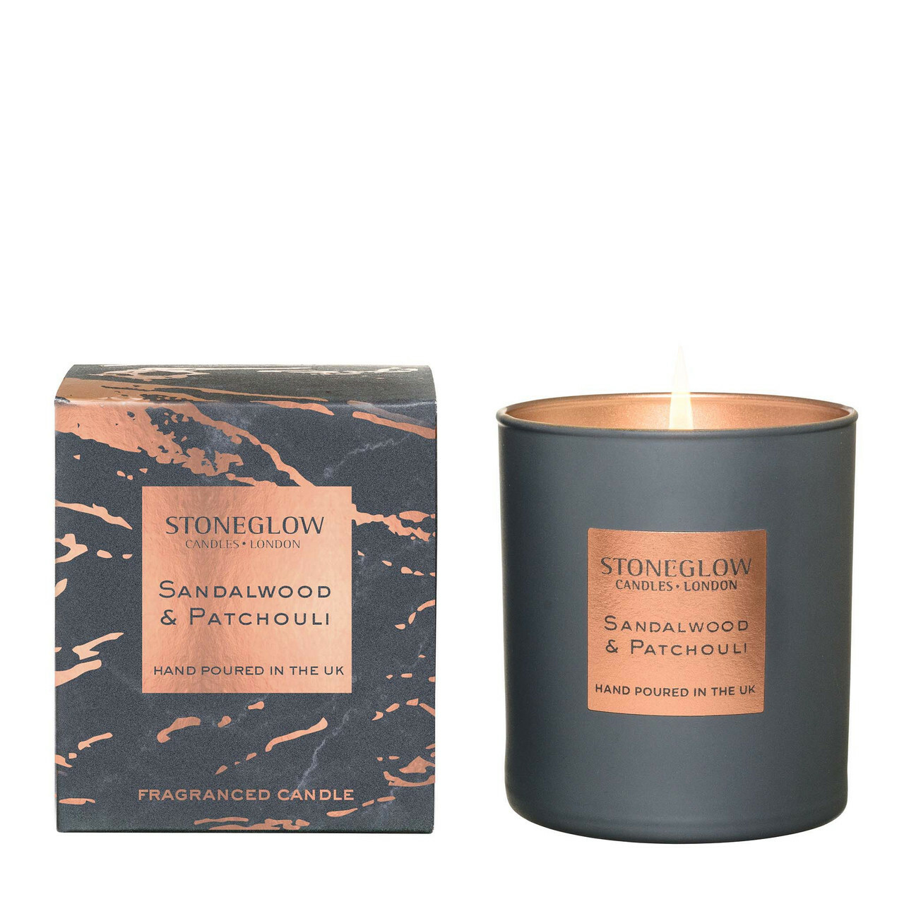 STONEGLOW LUNA - SANDALWOOD & PATCHOULI CANDLE BOXED TUMBLER